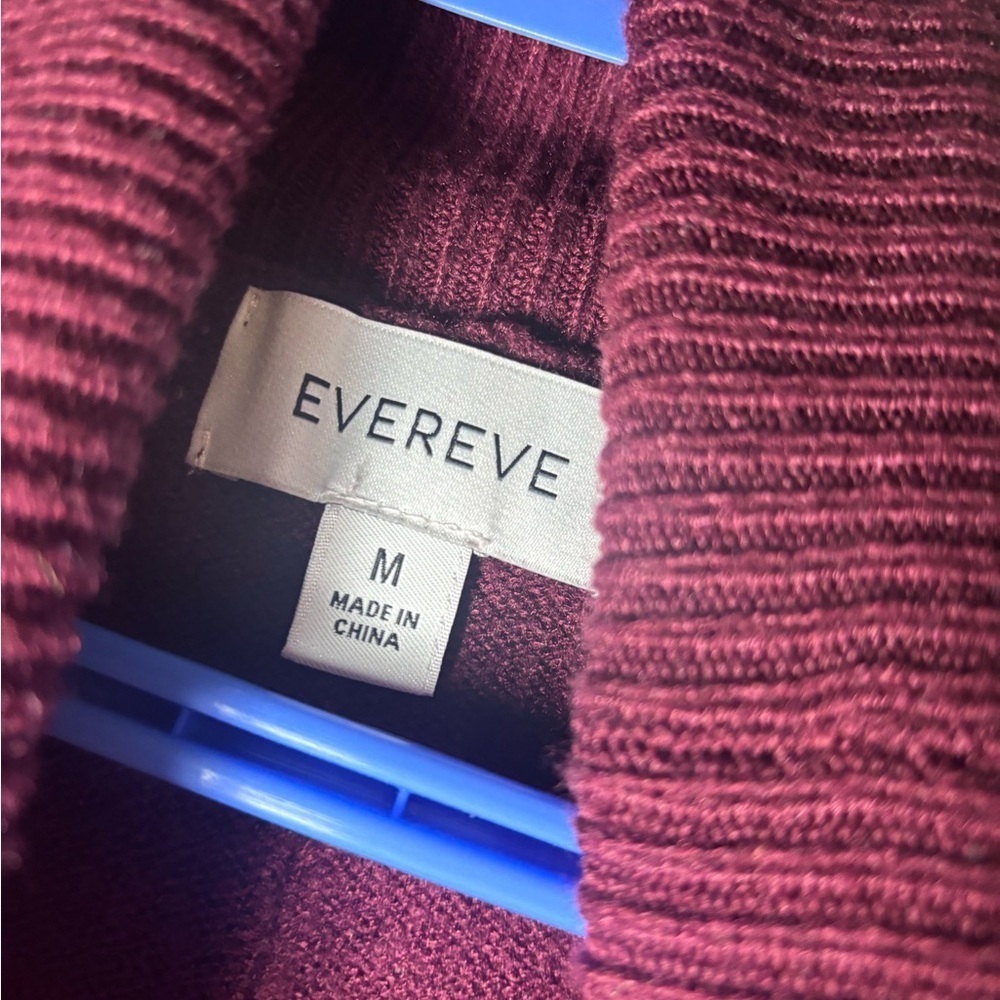 Evereve Burgundy Turtleneck Sweater - Picture 2 of 5